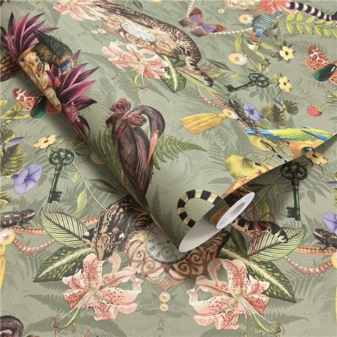 Holden Solstice Ornate Oddities Wallpaper 14411 Sage