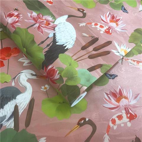 Holden Solstice Koi Pond Wallpaper 14431 Blush