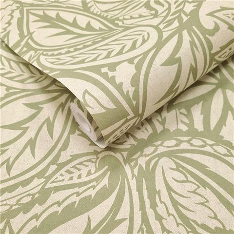 Holden Solstice Paisley Leaf Wallpaper 14440 Sage