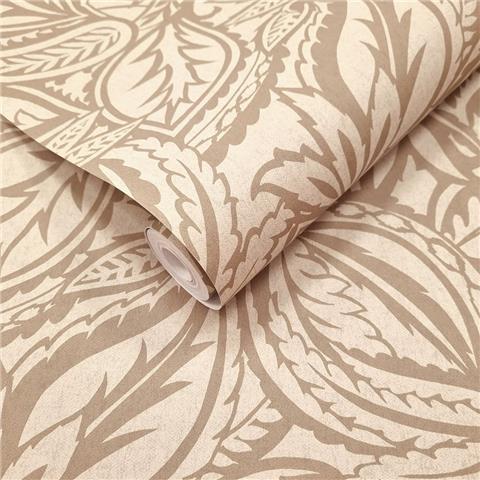 Holden Solstice Paisley Leaf Wallpaper 14441 Beige