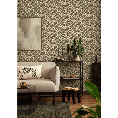 Holden Solstice Leopard Print Wallpaper 14460 Natural