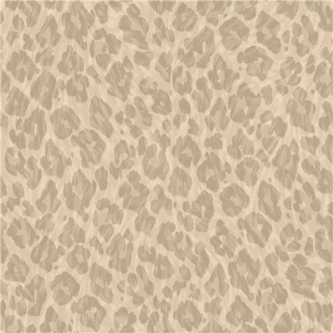 Holden Solstice Leopard Print Wallpaper 14461 Champagne