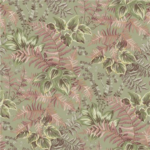 Holden Solstice Leaf Canopy Wallpaper 14480 Blush/Sage