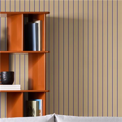 Made Wallpaper Kyria Stripe 145220 Neutral/Blue