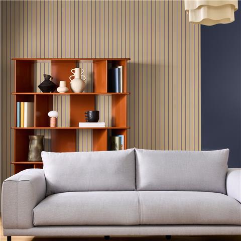 Made Wallpaper Kyria Stripe 145220 Neutral/Blue