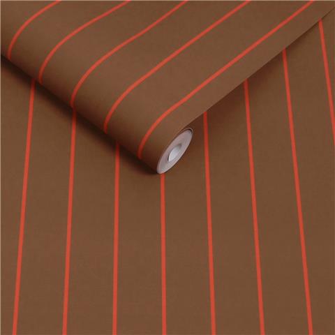 Made Wallpaper Kyria Stripe 145221 Caramel/Red