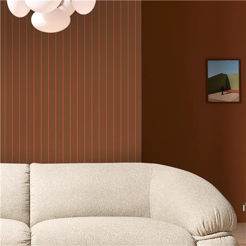 Made Wallpaper Kyria Stripe 145221 Caramel/Red