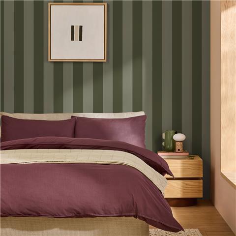 Made Wallpaper Demi Wide Stripe 145223 Moss