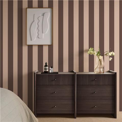 Made Wallpaper Demi Wide Stripe 145224 Mocha