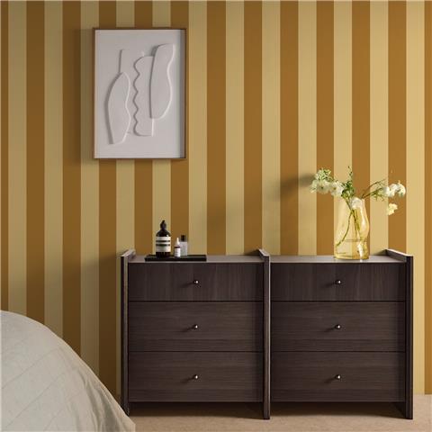 Made Wallpaper Demi Wide Stripe 145225 Ochre