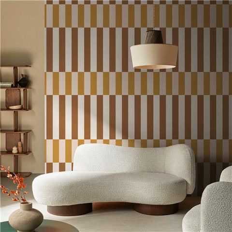 Made Wallpaper Terri Stripe 145226 Ochre