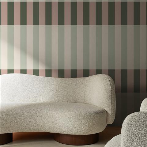 Made Wallpaper Terri Stripe 145228 Green/Blush