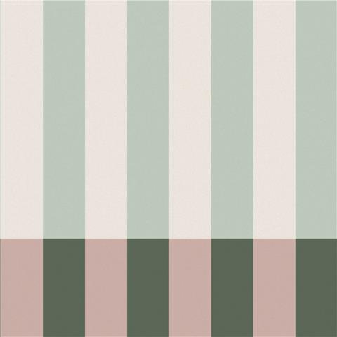 Made Wallpaper Terri Stripe 145228 Green/Blush