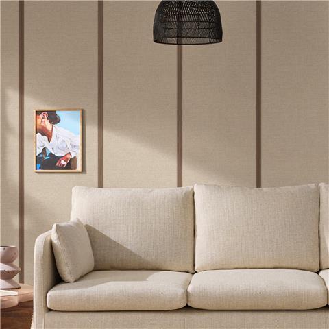 Made Wallpaper Effie Stripe 145237 Beige/Hessian