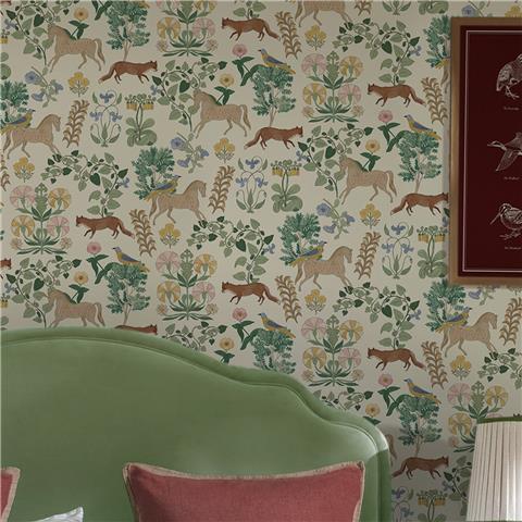 Joules Folk Forest Floral Wallpaper 145378