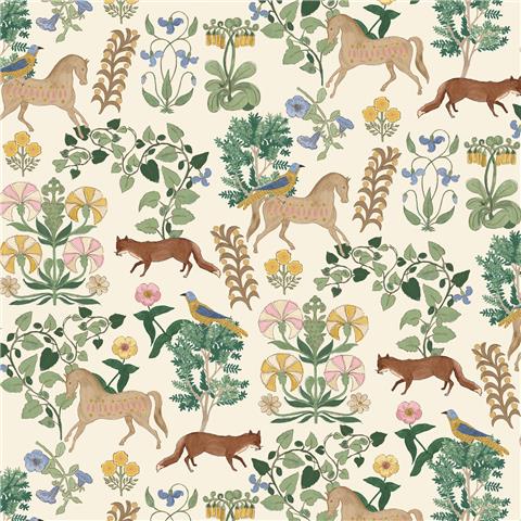 Joules Folk Forest Floral Wallpaper 145378
