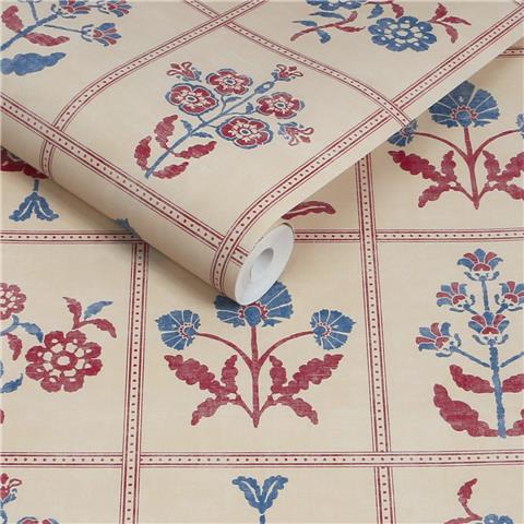 Joules Garden Floral Grid Wallpaper 145384