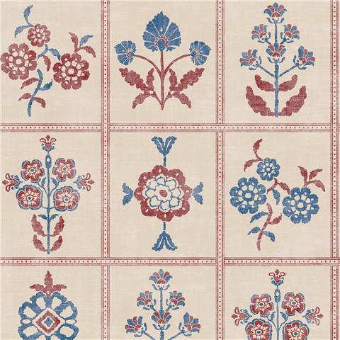 Joules Garden Floral Grid Wallpaper 145384