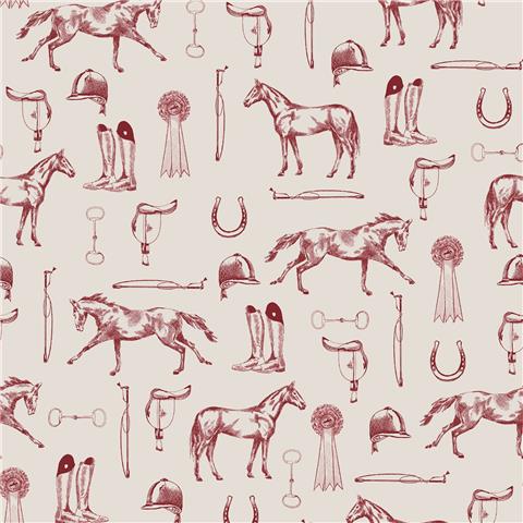 Joules Sketched Equestrian Wallpaper 145385