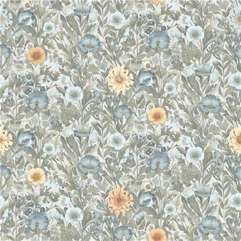 Super Fresco Easy Paloma Floral Wallpaper 145466 Duck Egg