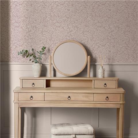 NEXT Ditsy Leaf Wallpaper 145595 Blush
