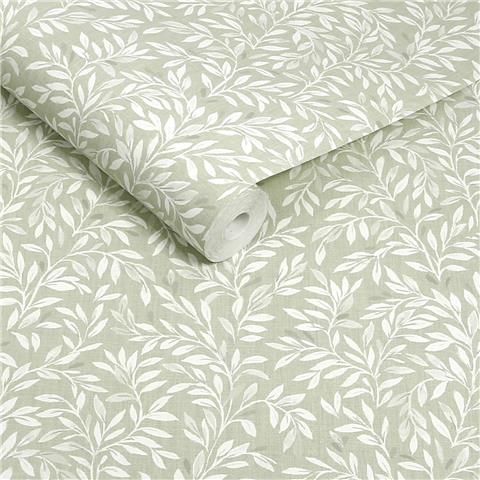 NEXT Ditsy Leaf Wallpaper 145597 Sage