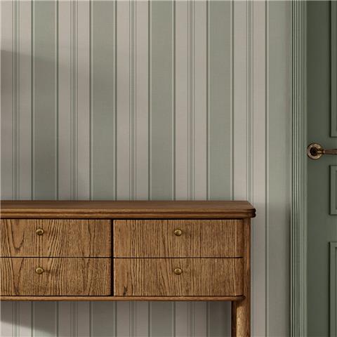 NEXT Country Stripe Wallpaper 145601 Sage