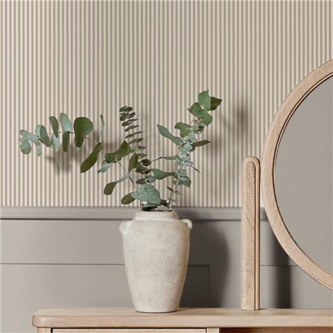NEXT Ticking Stripe Wallpaper 145606 Natural