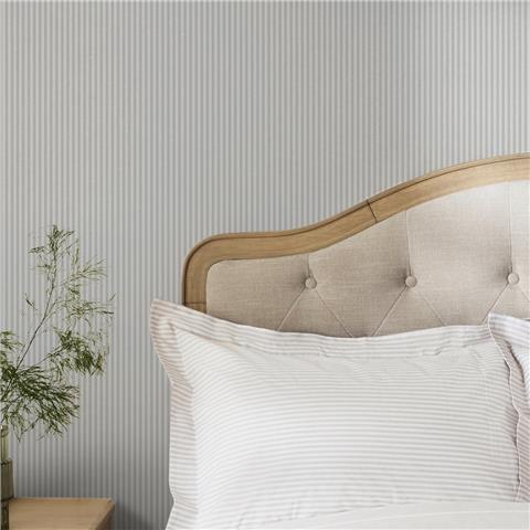 NEXT Ticking Stripe Wallpaper 145607 Soft Grey