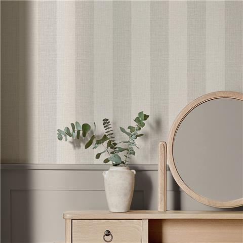 NEXT Linen Stripe Wallpaper 145611 Natural