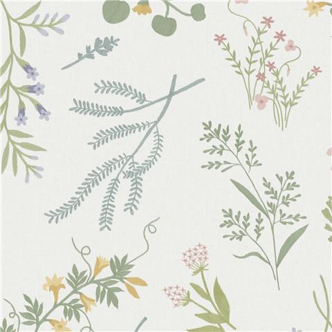 NEXT Stitch Floral Wallpaper 145613 Ivory