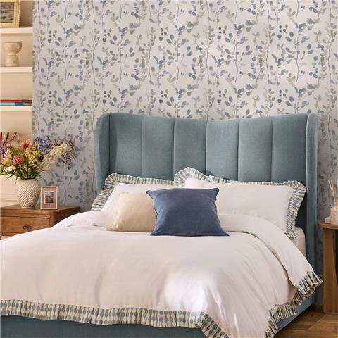 NEXT Honesty Leaf Wallpaper 145632 Natural/Blue