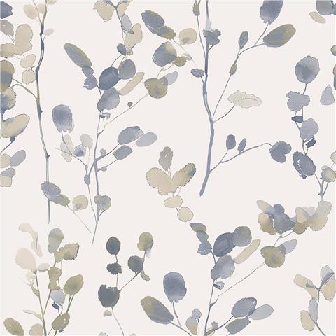 NEXT Honesty Leaf Wallpaper 145632 Natural/Blue