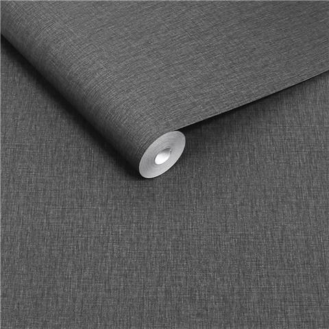 NEXT Linen Look Wallpaper 145633 Charcoal