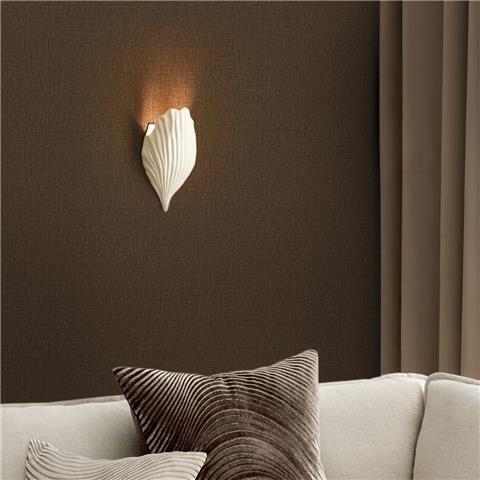 NEXT Linen Look Wallpaper 145634 Chocolate