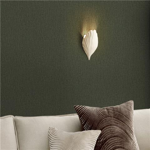 NEXT Linen Look Wallpaper 145637 Deep Green