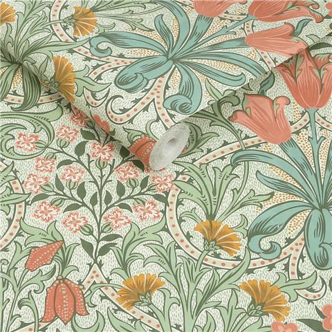 William Morris at Home Wallpaper Woodland Weeds 145675 Spring Green