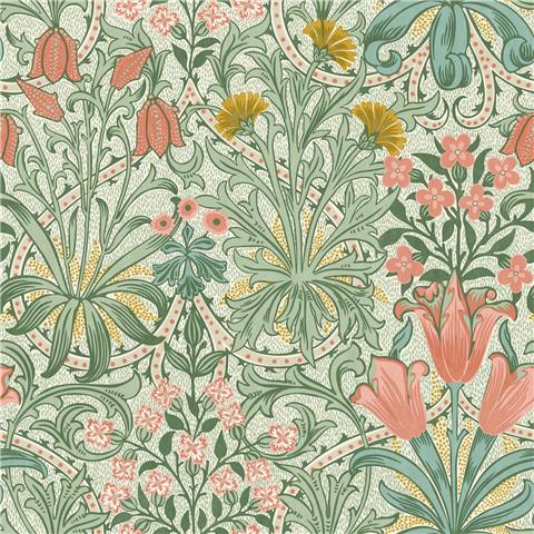 William Morris at Home Wallpaper Woodland Weeds 145675 Spring Green