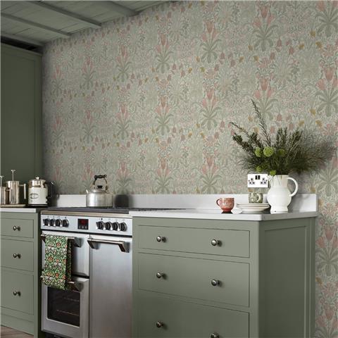 William Morris at Home Wallpaper Woodland Weeds 145676 Peony + Sage