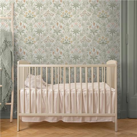 William Morris at Home Wallpaper Celandine Spring 145679 Peony + Sage
