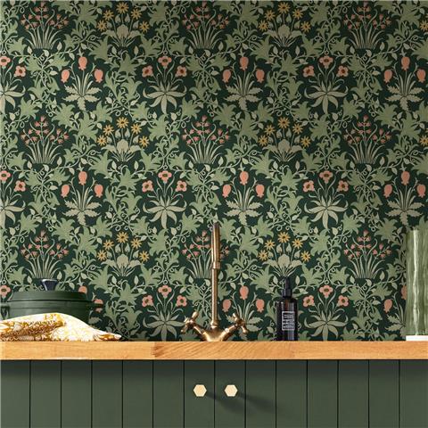 William Morris at Home Wallpaper Celandine 145682 Forest