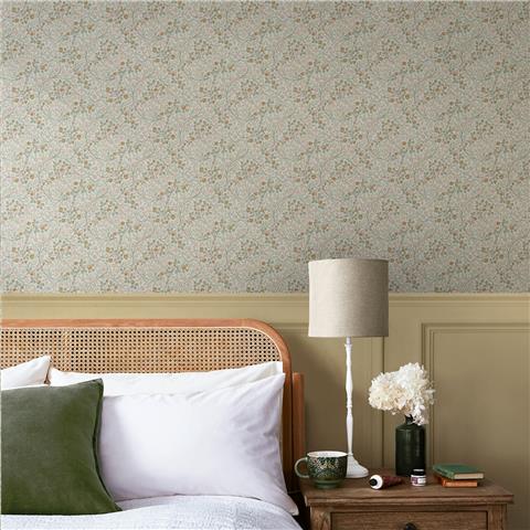 William Morris at Home Wallpaper Clover 145684 Peony + Sage
