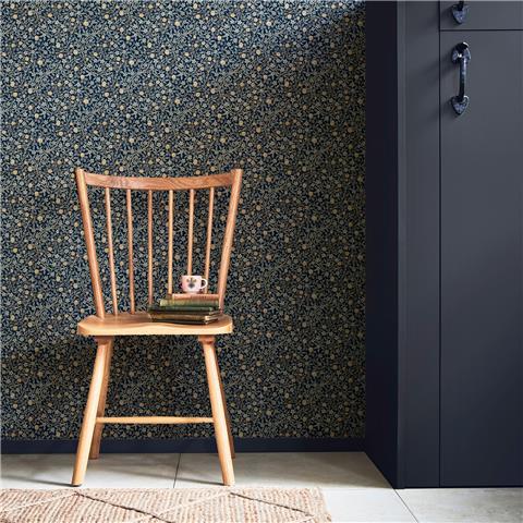 William Morris at Home Wallpaper Clover 145686 Midnight