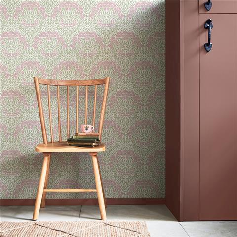 William Morris at Home Wallpaper Michaelmas Daisy 145688 Pink Cedar