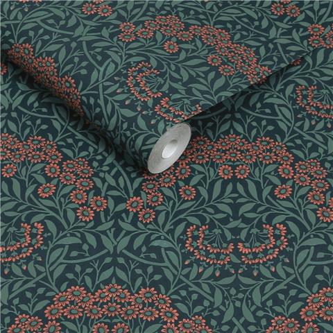 William Morris at Home Wallpaper Michaelmas Daisy 145690 Midnight