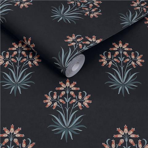 William Morris at Home Wallpaper Hyacinth Flower 145691 Midnight