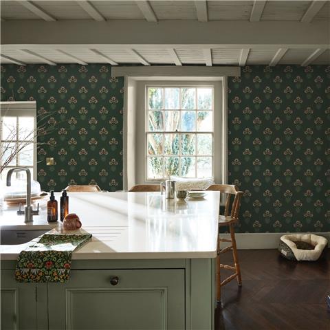 William Morris at Home Wallpaper Hyacinth Flower 145692 Forest
