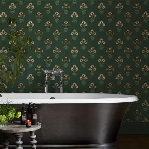 William Morris at Home Wallpaper Hyacinth Flower 145692 Forest