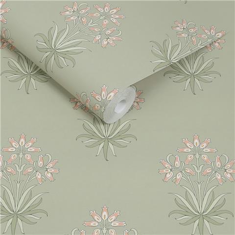 William Morris at Home Wallpaper Hyacinth Flower 145694 Peony + Sage