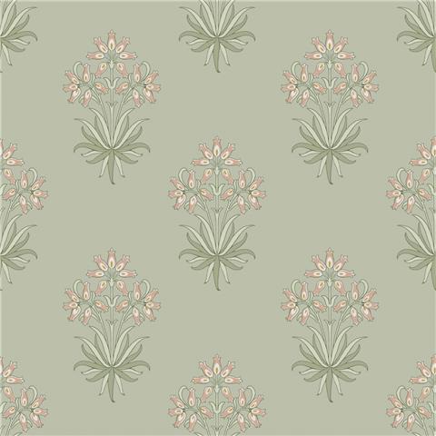 William Morris at Home Wallpaper Hyacinth Flower 145694 Peony + Sage